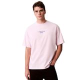 Calvin Klein Ss 16S Rlxd Fit Ckj Graphic Tee T-Shirt, L, LV04RC851GTN9, Pembe, Erkek