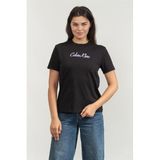 Calvin Klein ss 20s classic logo tee Kadın Shirt Black S
