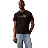 Calvin Klein SS 30s EU CALVIN KLEIN FUTUR GRA T-Shirts Erkek BLACK XL