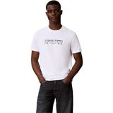 Calvin Klein SS 30s EU CALVIN KLEIN FUTUR GRA T-Shirts Erkek WHITE XL