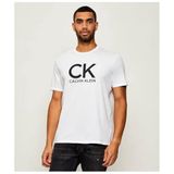 Calvin Klein ss 30s eu ck calvin graphic tee Erkek Shirt Brilliant White/Black XL
