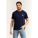 Calvin Klein Ss Badge 30S Jersey Erkek Bisiklet Yaka T-Shirt Mor