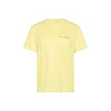 Calvin Klein Ss Classic Graphic Tee T-Shirt, L, LV047E809G2EZ, Sarı, Kadın