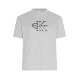 Calvin Klein SS CLASSIC MONOLOGO METALLIC CNE Kadın Gri T-Shirt