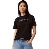 Calvin Klein SS CLASSIC VARSITY LOGO TEE Kadın Baskılı Tişört Black XS