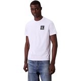 Calvin Klein SS GRADIENT MONOGRAM CLASSIC TEE Erkek Baskılı Tişört Brilliant White S