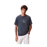Calvin Klein Ss Hero Monologo 20' Grafik Detaylı T-Shirt, S, LV04RB862G, NEARLY NAVY HEATHER B8289, Erkek