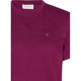 Calvin Klein Ss Monogram Crew Tee T-Shirt, S, LV047B224G2E5, Mor, Kadın