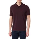 Calvin Klein SS MONOGRAM PIQUE POLO Erkek T-shirt, Mocha Brown, M