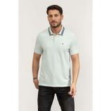 Calvin Klein Ss Monogram Pique Tipped Erkek Polo Yaka T-Shirt Yeşil