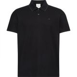 Calvin Klein SS Refined Pique Klasik Polo T-Shirt, S, LV04LC239G, Na Black, Erkek