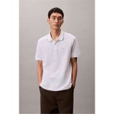 Calvin Klein Ss Refined Pique Tipped Classic Erkek Polo Yaka T-Shirt Beyaz