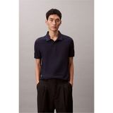 Calvin Klein Ss Refined Pique Tipped Classic Erkek Polo Yaka T-Shirt Lacivert