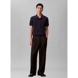 Calvin Klein Ss Refined Pique Tipped Classic Polo T-Shirt, XL, LV04LC239GCEF, Lacivert, Erkek
