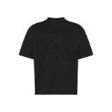 Calvin Klein Ss Rlxd Premium Interlock Emblem T-Shirt, XL, LV04LE200GUB1, Siyah, Erkek