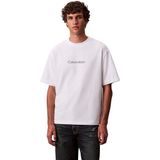 Calvin Klein ss rlxd standard logo crewnk tee Erkek T-shirt bright white 2XL