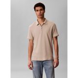 Calvin Klein Ss Slim Supima Zip Polo Yaka T-Shirt, L, TYC61EDDFB1B7F8B49CFBB600, BROWN, Erkek