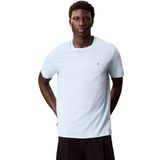 Calvin Klein SS SMOOTH CTTN SOLID CREWNK TEE Erkek T-shirt, Mavi, XL