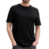 Calvin Klein ss supima chest emb crewneck tee Erkek T-shirt black S