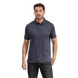 Calvin Klein Ss Supima Chest Emb Polo Yaka T-Shirt 2XL, XXL, LV04LB276G, Mavi, Erkek