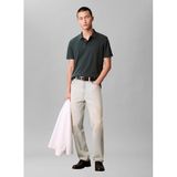 Calvin Klein Ss Supima Chest Emb Polo Yaka T-Shirt, M, LV04LB276G, Yeşil, Erkek