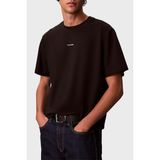 Calvin Klein Streç Pamuklu Regular Fit Sıfır Yaka T Shirt LV04LC241GUB1 Erkek T Shirt LV04LC241G Ub1 - Siyah