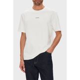 Calvin Klein Streç Pamuklu Regular Fit Sıfır Yaka T Shirt LV04LC241GYAF Erkek T Shirt LV04LC241G Yaf - Beyaz