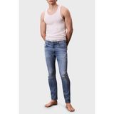 Calvin Klein Streç Pamuklu Skinny Fit Düşük Bel Jeans LV04RC712GX6S Erkek Kot Pantolon LV04RC712G X6S - Mavi - 30 / 32