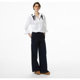 Calvin Klein Stretch Poplin Relaxed Kadın Beyaz Gömlek - YAA-Beyaz