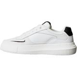 Calvin Klein Süet Detaylı Logolu Sneaker Ayakkabı, 40, YW0YW02001 01W, BEYAZ-SİYAH, Kadın