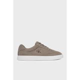 Calvin Klein Süet Logolu Sneaker Ayakkabı HM0HM02201PBO Erkek Ayakkabı HM0HM02201 Pbo - Sütlü Kahve