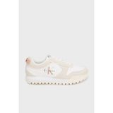 Calvin Klein Süet Logolu Sneaker Ayakkabı YW0YW0205205P Bayan Ayakkabı YW0YW02052 05P - Beyaz
