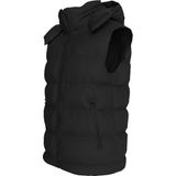 Calvin Klein Svls Nylon Zip Off Hood Down Puf Erkek Yelek, Siyah, L
