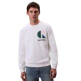 Calvin Klein Sweatshirt, S, LV04RC285GWHITE, Beyaz, erkek