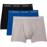 Calvin Klein Trunk 3Pk Erkek Boxer, CLASSIC BLUE/PORPOISE/BLACK, M