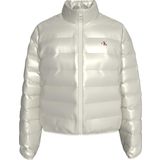 Calvin Klein UL DOWN SHINE PUFFER Kadın Ceket, Beyaz, S