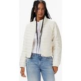 Calvin Klein Ultra Lightweight Down Puffer Kadın Beyaz Ceket - S - YAS-Beyaz