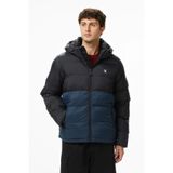 Calvin Klein Uzun Kollu Naylon Renk Bloklu Şişme Erkek Mont LV04RD527G-UB1