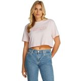 Calvin Klein varsity calvin klein boxy tee Kadın Shirt Silver Peony L