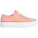 Calvin Klein VULC FLATFORM CTN LOGO TAG Sneaker, 38, YW0YW01838, Pudra, Kadın