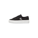 Calvin Klein VULC FLATFORM LOW CANVAS MG Kadın Spor Ayakkabı Black/Bright White 36
