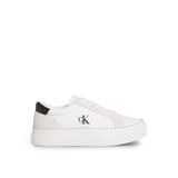 Calvin Klein VULC FLATFORM MG NYLON MIX Kadın Spor Ayakkabı, Beyaz, 36