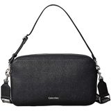 Calvin Klein WEBBING 2X STRAP LG CAMERA BAG Kadın Çapraz Askılı Çanta Black OS