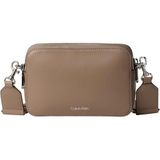 Calvin Klein WEBBING DOUBLE STRAP CAMERA BAG Kadın Çapraz Askılı Çanta Desert Taupe OS