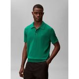 Calvin Klein Yeşil Erkek Logo Baskılı Kazak LV04LC326GL4G_SS Supıma Cotton Polo - XL