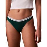 Calvin Klein Yeşil Tanga Külot, S, 000QD5043E, Green, kadın