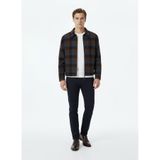 Calvin Klein Yün Fermuarlı Ceket, XL, LV04LD425G041, Kahverengi, Erkek