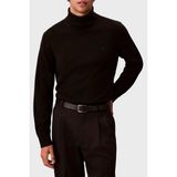 Calvin Klein Yünlü Regular Fit Balıkçı Yaka Logolu Kazak LV04LD317GUB1 Erkek Kazak LV04LD317G Ub1 - Siyah - 2XL