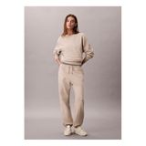 Calvin Klein Yuvarlak Yaka Düz Sweatshirt, XL, 5003298819, Kahve, kadın