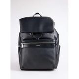 Calvin Klein Zıp Flap Backpack Sırt Çantası, Tek Ebat, LV04D3261G, Siyah, erkek